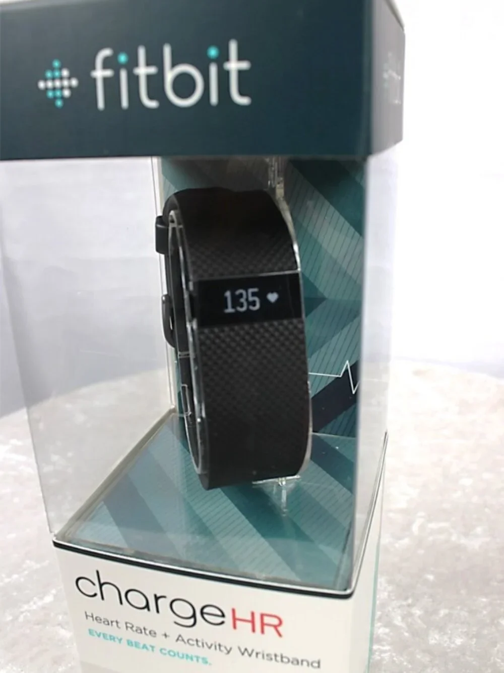 Fitbit Charge HR Heart Rate Activity Wristband Small Black Fitness Tracker NIB